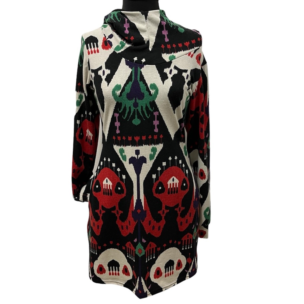 TROP BELLE POUR TOI MULTICOLOURED HOODED SWEATER DRESS
